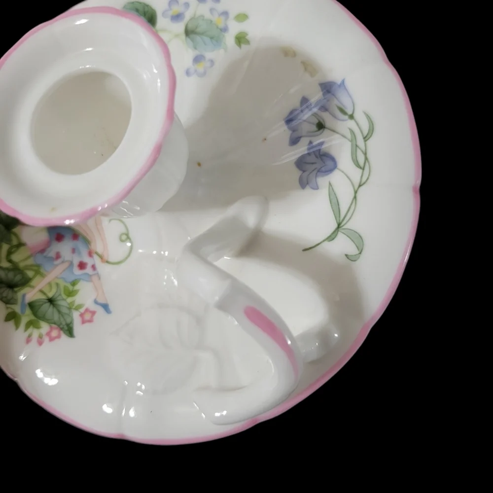 Royal Worcester Enchantment Fairy Candlestick Holder Single